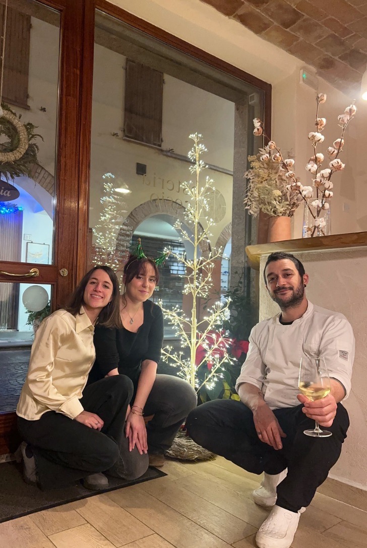 I titolari dell'Osteria Cesio Valentina Saragoni e Luca Braccini